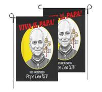 Bandiera Viva Il Papa Papa Leone Xiv Giardino Per Personalizzata Garden Flag Resistente Ai Raggi Uv Bandiere Pirata Per Home Parata Esterno 3X5Ft