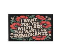 Bandiera Voglio Per Te Tutto Ciò Che Vuoi Per Gli Immigrati Decorazioni Garden Flag Colore Vivido Bandiere Pirata Per Home Bar Raduni 3X5Ft