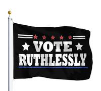 Bandiera Vote Ruthlessly, Ruth RBG Liberal 2024 Democrat 90x150cm