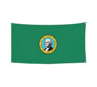 Bandiera Washington stampa eventi interni ed esterni riutilizzabile facile da appendere festivo festa banner decorazione vacanza
