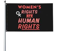 Bandiera Women'S Rights Are Human Rights Bandiera In Poliestere Prova Di Sbiadimento Colori Vivaci Striscione All'Aperto, Per Feste Strada, Giardino, Balcone, 90x150cm