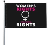 Bandiera Women'S Rights Are Human Rights Stagione Bandiera Rinforzata Prova Di Sbiadimento Striscione All'Aperto, Per Eventi, Feste Strada, Celebrazioni, 90x150cm