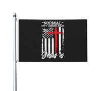 Bandieradacortile Normal Isn'T Coming Back Jesus Is Con 2 Occhielli Outdoorbandiera Resistente Alle Intemperie Striscione Da Giardino Per Domestiche Esterni Letto 3X5 Ft