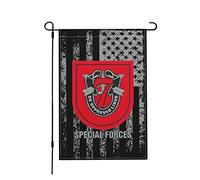 Bandieras Da Cortile 7Th Special Forces Group Logo Striscione Alta Qualità Bandiera Di Benvenuto Durevole Divertente Bandieras Per Spiaggia Patio Esterni 30X45Cm