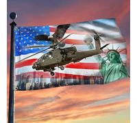 Bandieras Da Cortile American Ah-64 Apache Garden Flag Bandiera Garden Alta Qualità Per Prato Patio 90X150 Cm
