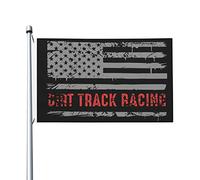 Bandieras Da Cortile American Dirt Track Racing Divertente Bandieras Tutte Le Stagioni Bandiera Garden Per Veranda Prato Esterni 90X150 CM