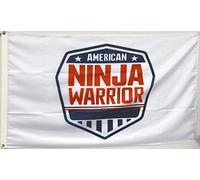 Bandieras Da Cortile Annfly American Ninja Warrior Shield Competition Obstacle Anw Race Gym Striscione Anniversario Bandiera Garden Per Prato Spiaggia Patio 90X150 CM