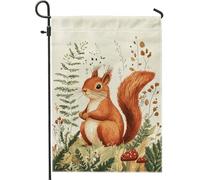 Bandieras Da Cortile Autumn Squirrel Oranges Forests Wildlife Divertente Bandieras Durevole Striscione Tutte Le Stagioni Bandiera Garden Per Patio Esterni Spiaggia 30X45Cm