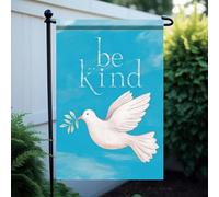 Bandieras Da Cortile Be Kind White Dove With Olive Branch Peace Love Kindness Inspirational Decorativo Striscione Alta Qualità Bandiera Di Benvenuto Per Esterni Spiaggia M