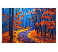 Bandieras Da Cortile Beautiful Autumn Landscape Red Leaves Fall Garden Flag Durevole Striscione Per Prato Veranda Esterni 90X150 CM