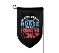 Bandieras Da Cortile Behind Every Great Nurse Is An Exhausted Cna Divertente Bandieras Tutte Le Stagioni Bandiera Di Benvenuto Decorativo Striscione Per Patio Spiaggia Esterni M