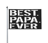 Bandieras Da Cortile Best-Papa-Ever Gift Cute Father'S Day Gift Idea For Dad Stepdad Garden Flag Decorativo Striscione Tutte Le Stagioni Bandiera Garden Per Prato Veranda Spiaggia 90X150Cm