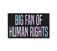 Bandieras Da Cortile Big Fan Of Human Rights Divertente Bandieras Alta Qualità Striscione Anniversario Garden Flag Per Prato Esterni Spiaggia 90X150 Cm
