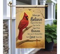 Bandieras Da Cortile Cardinal Memorial Red Cardinal Bird Signs From Heaven Sympathy Alta Qualità Garden Flag Decorativo Divertente Bandieras Per Prato Veranda M