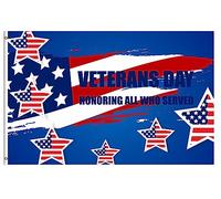 Bandieras Da Cortile Celebrate Veterans Day Honoring All Who Served American Star Patriotic Garden Flag Alta Qualità Bandiera Di Benvenuto Per Prato Esterni Veranda 90X150 CM