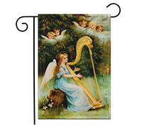 Bandieras Da Cortile Christmas Angel A 1919 Vintage Victorian Wing Acting Angels Garden Flag Alta Qualità Divertente Bandieras Anniversario Bandiera Di Benvenuto Per Veranda Patio Esterni S