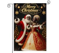 Bandieras Da Cortile Christmas Couple Celebration Burlap Tutte Le Stagioni Striscione Anniversario Bandiera Garden Per Veranda Spiaggia M