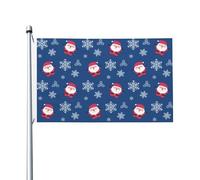 Bandieras Da Cortile Christmas Santa Claus Snowflake Bandiera Di Benvenuto Anniversario Striscione Alta Qualità Bandiera Garden Per Patio Spiaggia Veranda 90X150 Cm