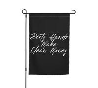 Bandieras Da Cortile Dirty Hands Make Clean Money Bandiera Garden Alta Qualità Striscione Durevole Divertente Bandieras Per Patio Prato Esterni S