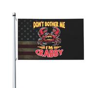 Bandieras Da Cortile Don'T Bother Me I'M Crabby Divertente Bandieras Tutte Le Stagioni Garden Flag Per Patio Esterni Veranda 90X150 CM