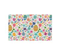 Bandieras Da Cortile Easter Egg And Flowers Divertente Bandieras Durevole Bandiera Di Benvenuto Alta Qualità Garden Flag Per Patio Spiaggia Esterni 90X150 Cm