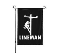 Bandieras Da Cortile Electric Cable Lineman Bandiera Garden Tutte Le Stagioni Garden Flag Anniversario Bandiera Di Benvenuto Per Spiaggia Prato Esterni S