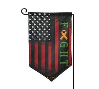 Bandieras Da Cortile Fight Leukemia Cancers Awareness Striscione Durevole Garden Flag Tutte Le Stagioni Bandiera Garden Per Patio Spiaggia 30X45Cm