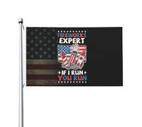 Bandieras Da Cortile Fireworks Expert If I Run You Run Funny 4Th Of July Bandiera Di Benvenuto Tutte Le Stagioni Divertente Bandieras Per Patio Prato Spiaggia 90X150 CM