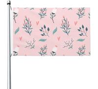 Bandieras Da Cortile Flower Seamless Figure Bandiera Di Benvenuto Divertente Bandieras Tutte Le Stagioni Per Patio Esterni 90X150 Cm