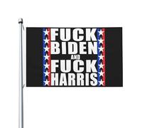 Bandieras Da Cortile Fuck- Kamalan Harrison Anti Democrat Offensive Decorativo Striscione Alta Qualità Bandiera Di Benvenuto Per Spiaggia Patio Prato 90X150 Cm