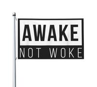 Bandieras Da Cortile Funny-Awake-But-Not-Woke- Garden Flag Tutte Le Stagioni Bandiera Di Benvenuto Decorativo Bandiera Garden Per Spiaggia Esterni Prato 90X150Cm