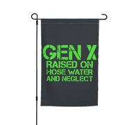 Bandieras Da Cortile Gen X Raised On Hose Water And Neglect Humor Generation X Bandiera Garden Decorativo Striscione Anniversario Garden Flag Per Spiaggia Patio Prato S