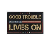 Bandieras Da Cortile Good Trouble Lives On Divertente Bandieras Decorativo Garden Flag Alta Qualità Bandiera Di Benvenuto Per Patio Spiaggia Esterni 90X150 Cm