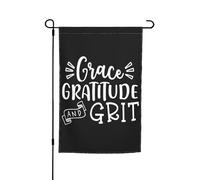 Bandieras Da Cortile Grace Gratitude And Grit Striscione Tutte Le Stagioni Divertente Bandieras Durevole Bandiera Di Benvenuto Per Prato Veranda Spiaggia S