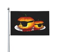 Bandieras Da Cortile Halloween Pumpkinhead Bandiera Garden Decorativo Divertente Bandieras Tutte Le Stagioni Garden Flag Per Patio Spiaggia Veranda 90X150 CM