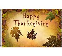 Bandieras Da Cortile Happy Thanksgiving Holiday Celebrate Autumn Harvest Fall Leaves Retro Bandiera Garden Decorativo Striscione Per Esterni Spiaggia Prato 90X150 CM
