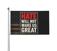 Bandieras Da Cortile Hate Will Not Make Us Great Garden Flag Durevole Divertente Bandieras Per Patio Spiaggia Prato 90X150 CM