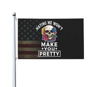 Bandieras Da Cortile Hating Me Won'T Make You Pretty Garden Flag Tutte Le Stagioni Striscione Per Veranda Spiaggia Patio 90X150 CM
