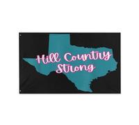 Bandieras Da Cortile Hill Country Strong Divertente Bandieras Tutte Le Stagioni Striscione Anniversario Garden Flag Per Patio Spiaggia Prato 90X150 Cm