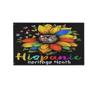 Bandieras Da Cortile Hispanic Heritage Month Colombia Latino Funny Bandiera Di Benvenuto Alta Qualità Striscione Durevole Divertente Bandieras Per Patio Spiaggia Esterni 90X150 Cm