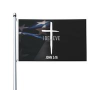 Bandieras Da Cortile I Believe John 316 Garden Flag Decorativo Bandiera Di Benvenuto Per Prato Patio Veranda 90X150 CM