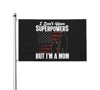 Bandieras Da Cortile I Don'T Have Superpowers But I M A Mom Divertente Bandieras Tutte Le Stagioni Bandiera Garden Alta Qualità Bandiera Di Benvenuto Per Esterni Patio Prato 90X150 CM