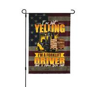 Bandieras Da Cortile I'M Not Yelling I'M A Forklift Driver That'S How We Talk Tutte Le Stagioni Striscione Decorativo Bandiera Di Benvenuto Per Esterni Prato M