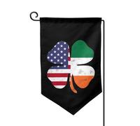 Bandieras Da Cortile Irish American Bandiera Di Benvenuto Durevole Divertente Bandieras Tutte Le Stagioni Garden Flag Per Veranda Esterni Spiaggia S