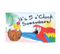 Bandieras Da Cortile It'S 5 O'Clock Somewhere Five O'Clock Bandiera Garden Striscione Durevole Per Veranda Prato 90X150 Cm