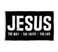 Bandieras Da Cortile Jesus Christ The Real Thing Garden Flag Striscione Decorativo Per Spiaggia Patio 90X150 Cm