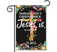 Bandieras Da Cortile Jesus Normal Isn'T Coming Back Jesus Is Garden Flag Durevole Divertente Bandieras Anniversario Bandiera Di Benvenuto Per Spiaggia Patio Veranda M