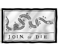 Bandieras Da Cortile Join Or Die Garden Flag Bandiera Di Benvenuto Tutte Le Stagioni Per Veranda Prato 90X150 Cm