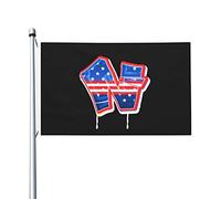 Bandieras Da Cortile Letter N Garden Flag Alta Qualità Divertente Bandieras Durevole Striscione Per Spiaggia Patio Prato 90X150 CM