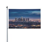 Bandieras Da Cortile Los Angeles Skyline Striscione Divertente Bandieras Decorativo Per Patio Prato 90X150 Cm